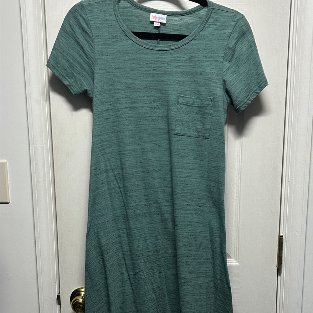 LuLaRoe Teal T-Shirt Dress